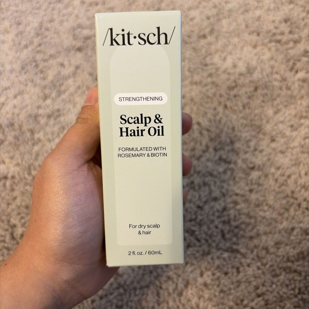 Kitsch Strengthening Scalp & Hair Oil Rosemary & Biotin 2 oz 60mL New In Box